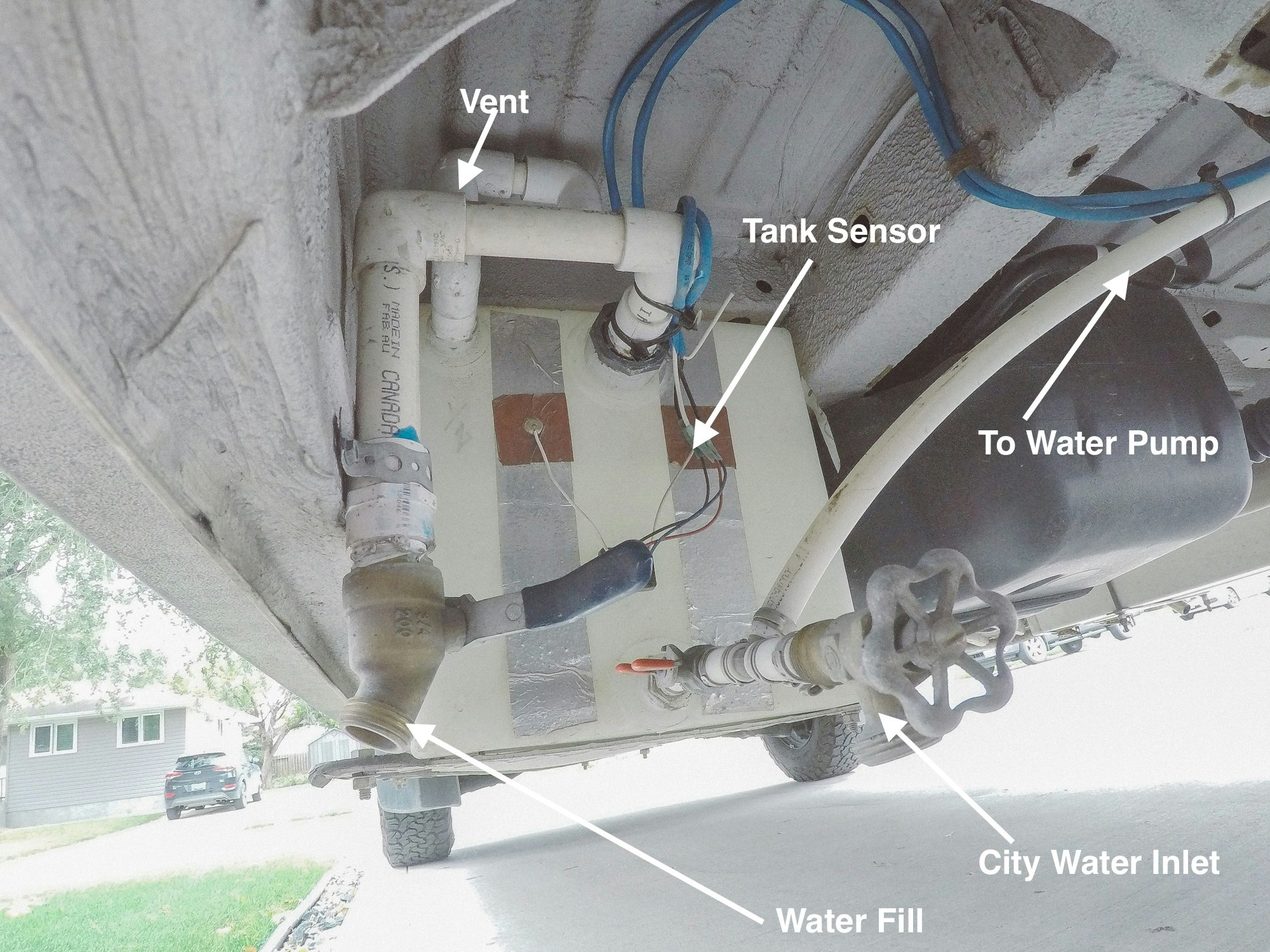 Camping Water Tank Portable Water Tank Van Car Caravan Motorhome Storage Tank 